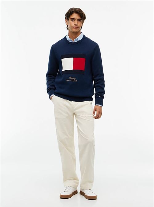 gifting flag crew neck sweater TOMMY HILFIGER | MW0MW44816DCC